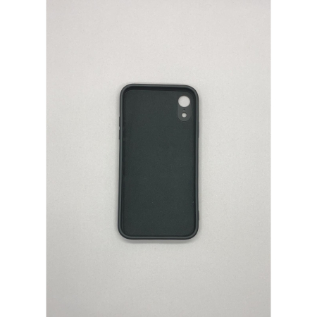 Husa protectie compatibila cu Apple iPhone XR Liquid Silicone Ring cu suport rotativ Negru [3]