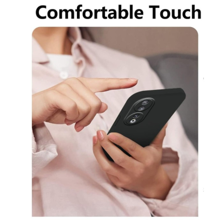 Husa Protectie, , compatibila cu Honor 70, TPU Carbon, Negru [2]