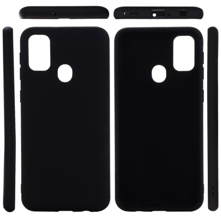 Husa protectie compatibila cu Huawei P Smart 2020 Liquid Silicone Case Negru [5]