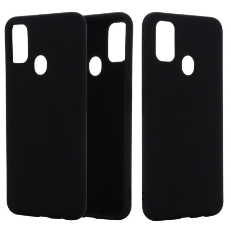 Husa protectie compatibila cu Huawei P Smart 2020 Liquid Silicone Case Negru [1]
