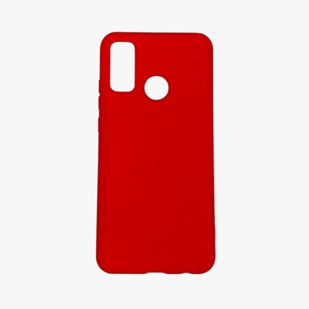 Husa protectie compatibila cu Huawei P Smart 2020 Liquid Silicone Case Rosu [3]