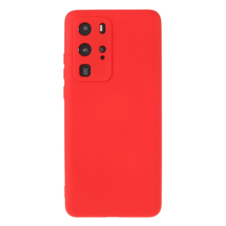 Husa protectie compatibila cu Huawei P40 Pro Liquid Silicone Case Rosu [1]