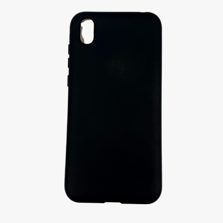 Husa protectie compatibila cu Huawei Y5 2019 Liquid Silicone Case Negru [3]