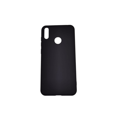 Husa protectie compatibila cu Huawei Y7 2019 Liquid Silicone Case Negru [4]
