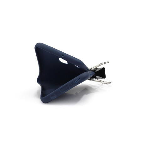 Husa protectie compatibila cu Samsung A20E Liquid Silicone Case Albastru inchis [1]