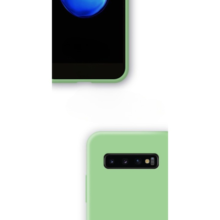 Husa protectie compatibila cu Samsung Galaxy S10 E Liquid Silicone Case Verde inchis [5]