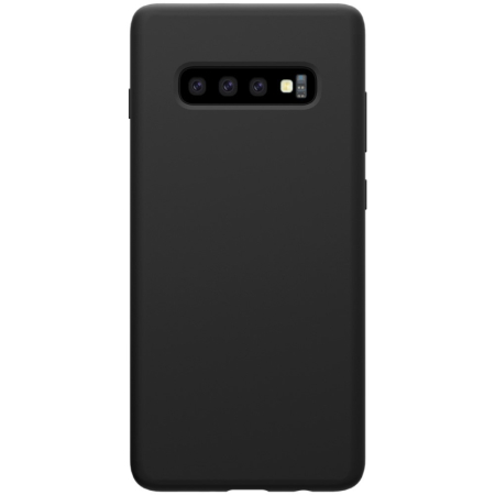 Husa protectie compatibila cu Samsung S10 Liquid Silicone Case Negru [4]