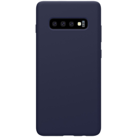 Liquid Silicone - Husa protectie compatibila cu Samsung S10 Plus Liquid Silicone Case Albastru inchis