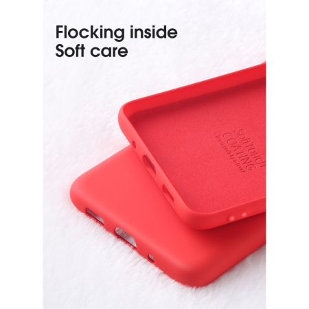 Husa protectie compatibila cu Samsung S20 Liquid Silicone Case Rosu [14]