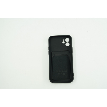 Husa protectie cu suport card compatibila cu Samsung A12 Negru [1]