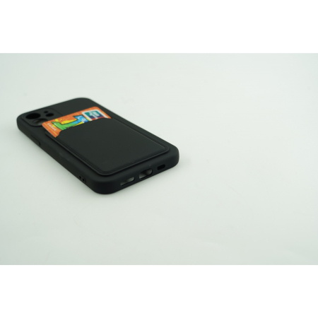 Husa protectie cu suport card compatibila cu Samsung A72 Negru [9]