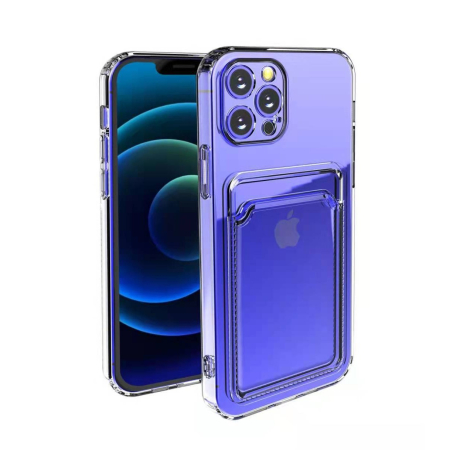 ✨TOATE PRODUSELE✨ - Husa protectie cu suport card compatibila cu Samsung Galaxy A02S Transparent