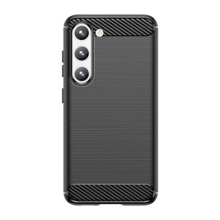 ✨TOATE PRODUSELE✨ - Husa Protectie, , Husa de Protectie pentru Samsung Galaxy S23+, din TPU cu Element de Carbon, Negru