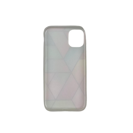 Husa protectie pentru Apple iPhone 11 Pro Soft IMD TPU Marble Geometric Roz [2]