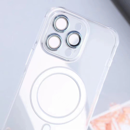 Husa protectie pentru Apple iPhone 12 Pro, MagSafe Silicone, Protectie si folie camera inclusa, protectie camera, Fumuriu [1]