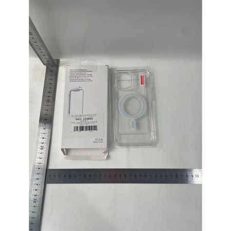 Husa protectie pentru Apple iPhone 13 Pro Max, MagSafe Silicone, Protectie si folie camera inclusa, protectie camera, Transparent [6]