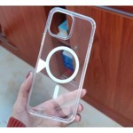 Husa protectie pentru iPhone 11 Mag Safe, 2 in 1 incarcare si magnet, Silicone, Transparenta [11]