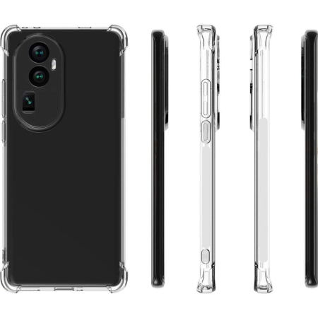 Husa protectie pentru Oppo Reno 8 Pro 5G, , TPU, Antisoc, Protectie colturi, Rezistenta la impact, 1.5 mm, Transparenta [8]