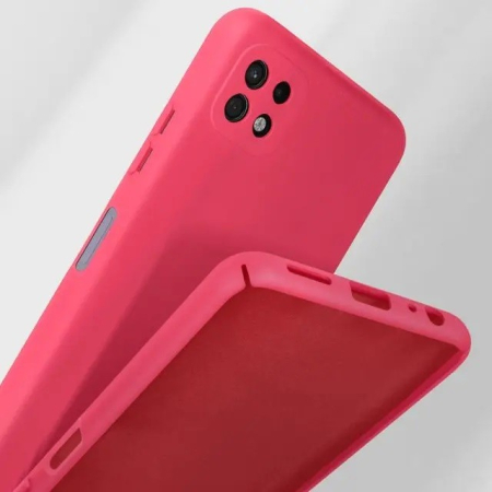 Husa protectie pentru Samsung A22 5G Liquid Silicone Roz Fuchsia/Roz [4]