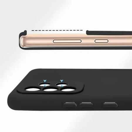 Husa protectie pentru Samsung A53 5G Liquid Silicone Negru [4]