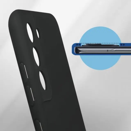 Husa protectie pentru Samsung S21 FE Liquid Silicone Negru [5]