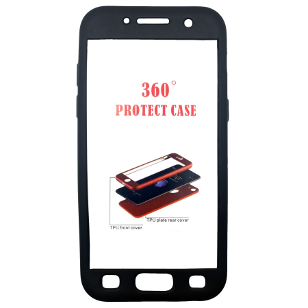 Husa Samsung Galaxy A3 2017 Full Silicone Negru [3]