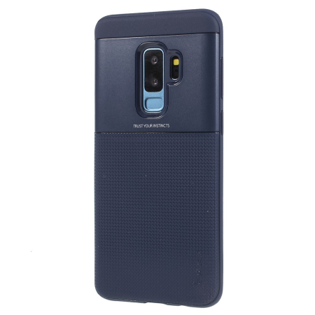 Husa Samsung Galaxy S9 Ipaky Elegant Grid Design TPU Hybrid Albastru [3]