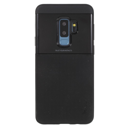 Husa Samsung Galaxy S9 Plus Ipaky Elegant Grid Design TPU Hybrid Negru [5]