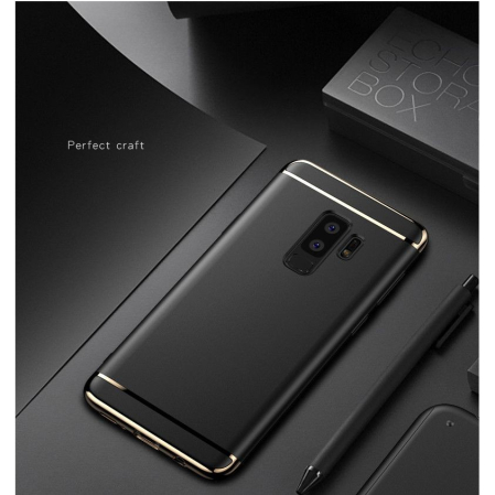 Husa Samsung Galaxy S9 Plus Luxury Plating 3 in 1 Negru [3]