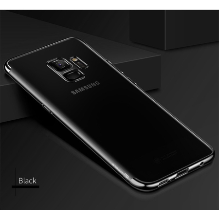 Husa Samsung Galaxy S9 Plus Transparent cu Margini Negre [3]