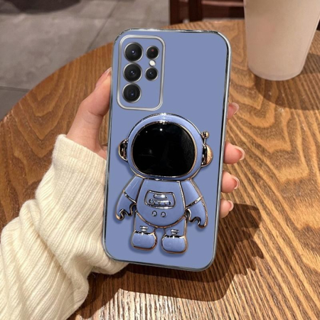 Husa Telefon 2in1, , Compatibila Samsung Galaxy S24 Plus, Carcasa TPU cu Suport Inclus Tip Astronaut, Protectie Camere, Albastru [6]