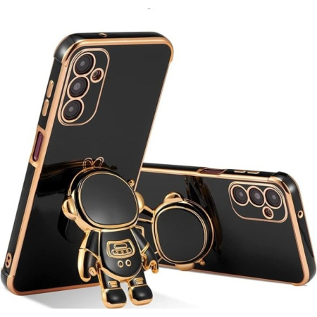 Husa Telefon 2in1, , Compatibila Samsung Galaxy S24 Ultra, Carcasa TPU cu Suport Inclus Tip Astronaut, Protectie Camere, Negru [1]