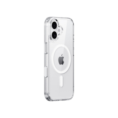 Husa Telefon, , Compatibila Apple iPhone 17, MagSafe, Antisoc, din Silicon + TPU, Transparent [3]