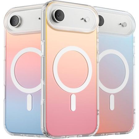 Husa Telefon, , Compatibila iPhone 17 Air, Model Cameleon, Magsafe, Schimbare Gradient de Culoare din Unghiuri Diferite, Multicolor [3]