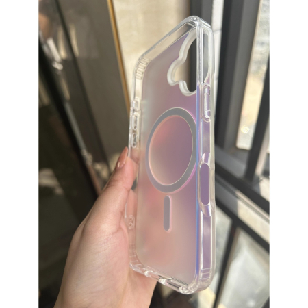 Husa Telefon, , Compatibila iPhone 17, Model Cameleon, Magsafe, Schimbare Gradient de Culoare din Unghiuri Diferite, Multicolor [4]