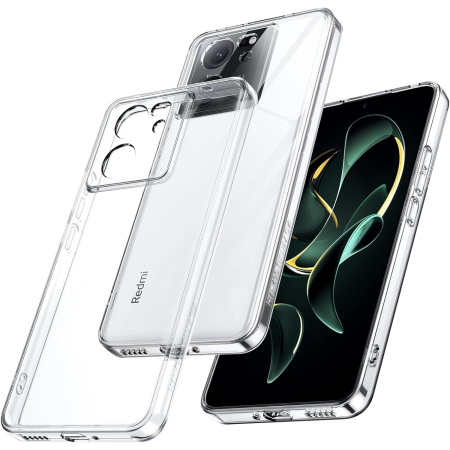 ✨TOATE PRODUSELE✨ - Husa Telefon, , Compatibila Xiaomi Redmi 13T/13T Pro, Carcasa TPU, Protectie Camere, 1.5 mm, Transparent