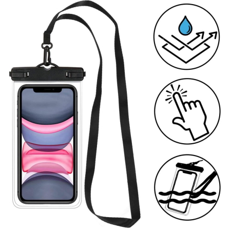 Husa telefon subacvatica waterproof impermeabila, universala, 180x110mm, cu snur [11]