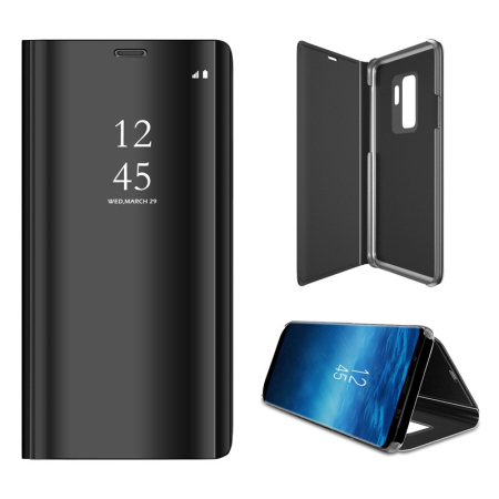 Husa Tip Carte, , Compatibila cu Huawei Mate 10 Lite, Flip Cover Oglinda, Negru [7]
