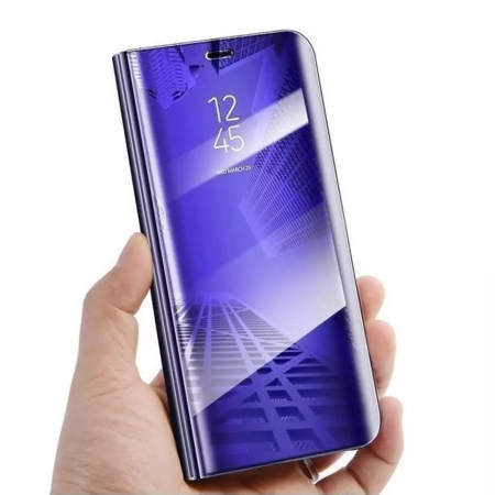 Flip Cover Oglinda - Husa Tip Carte, , Compatibila cu Huawei Mate 10 Lite, Flip Cover Oglinda, Violet