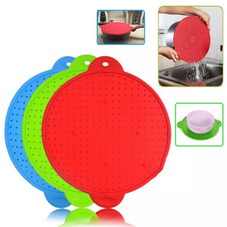 Capac din Silicon 4in1 pentru Cratite de Gatit, Oale, Boluri si Vase Universale, Marime 34cm, din Silicon Premium, Rosu [9]