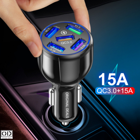 Incarcator USB Masina Incarcator Priza 12V Incarcator USB Auto Incarcator telefon Auto Incarcator pentru masina Incarcator masina HUB USB Masina 12v HUB USB 12v Incarcator tableta [7]