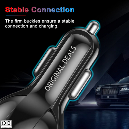 Incarcator Auto cu 5 Porturi USB Fast Charge 3.1A cu Multiple Sisteme de Siguranta Qualcomm 3.0, Calitate Premium, Negru [12]