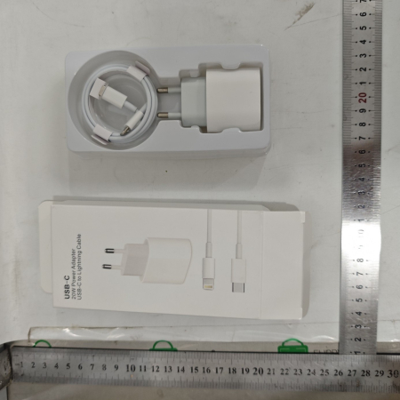 Incarcator Retea Fast Charge, , Incarcator Standard European PD20W, Compatibil cu iPhone 8-14, Cablu Fast Charge Inclus de 27W, 1m, Alb [3]