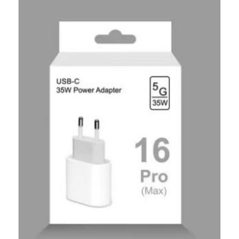 Incarcator Super Fast Charge, , Incarcator Fast Charge compatibil Apple, 35 W, Incarcator Fast Charge USB-C to USB-C, fara cablu, Alb [1]