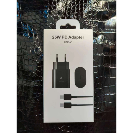 Incarcator Universal 25 W USB-C + Cablu Type-C, , Negru [1]