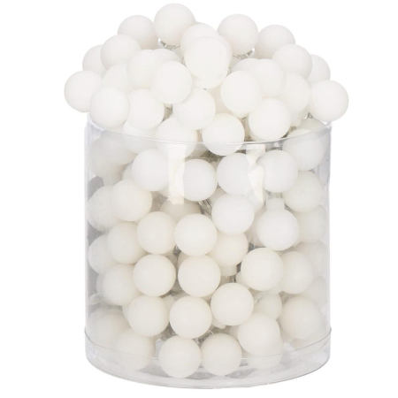 Instalatie bile luminoase pentru gradina, 7,5 metri, 50 LED-uri, cu baterii, galben [1]