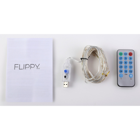 Instalatie Craciun, 10 metri, 100 LED-uri, multicolor, telecomanda 8 functii, USB, fir cupru, liniar, interior/exterior, [4]