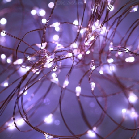 Instalatie Craciun, 20 m, 200 Led-uri, Liniara, Alb Rece, 8 jocuri de lumini, Transformator, Interconectabila, Prelungitor 3 m inclus, Fir Cupru,  [4]