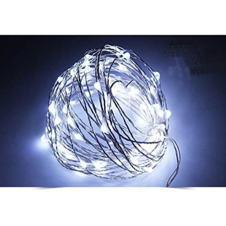 Instalatie Craciun, 50 m, 500 Led-uri, Liniara, Alb Rece, 8 jocuri de lumini, Transformator, Interconectabila, Prelungitor 5 m inclus, Fir Cupru,  [3]