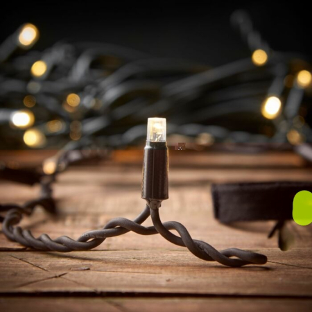 Instalatie Craciun Profesionala de Exterior IP65, 65 m, 1560 Led-uri Mari ,Franjuri, Alb rece, Flash, Alimentator, Interconectabila, Fir Negru Cauciucat, 220v,  [10]